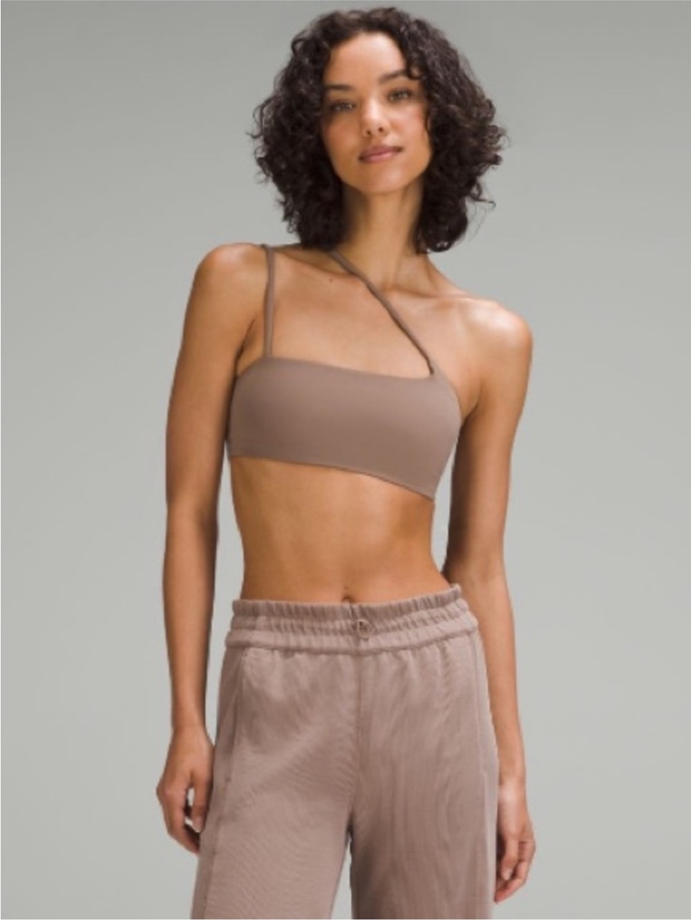 🍋 Lululemon Nulu Strappy One-Shoulder Bra- *Light Support B/C - TAUPETASTIC